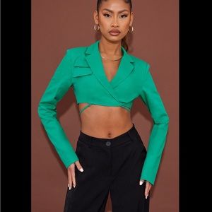 Blazer crop top